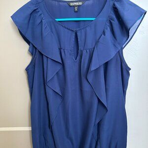 Express blouse in navy blue